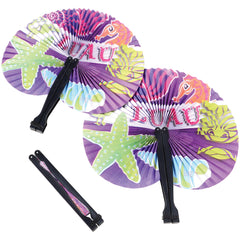Luau Folding Fans