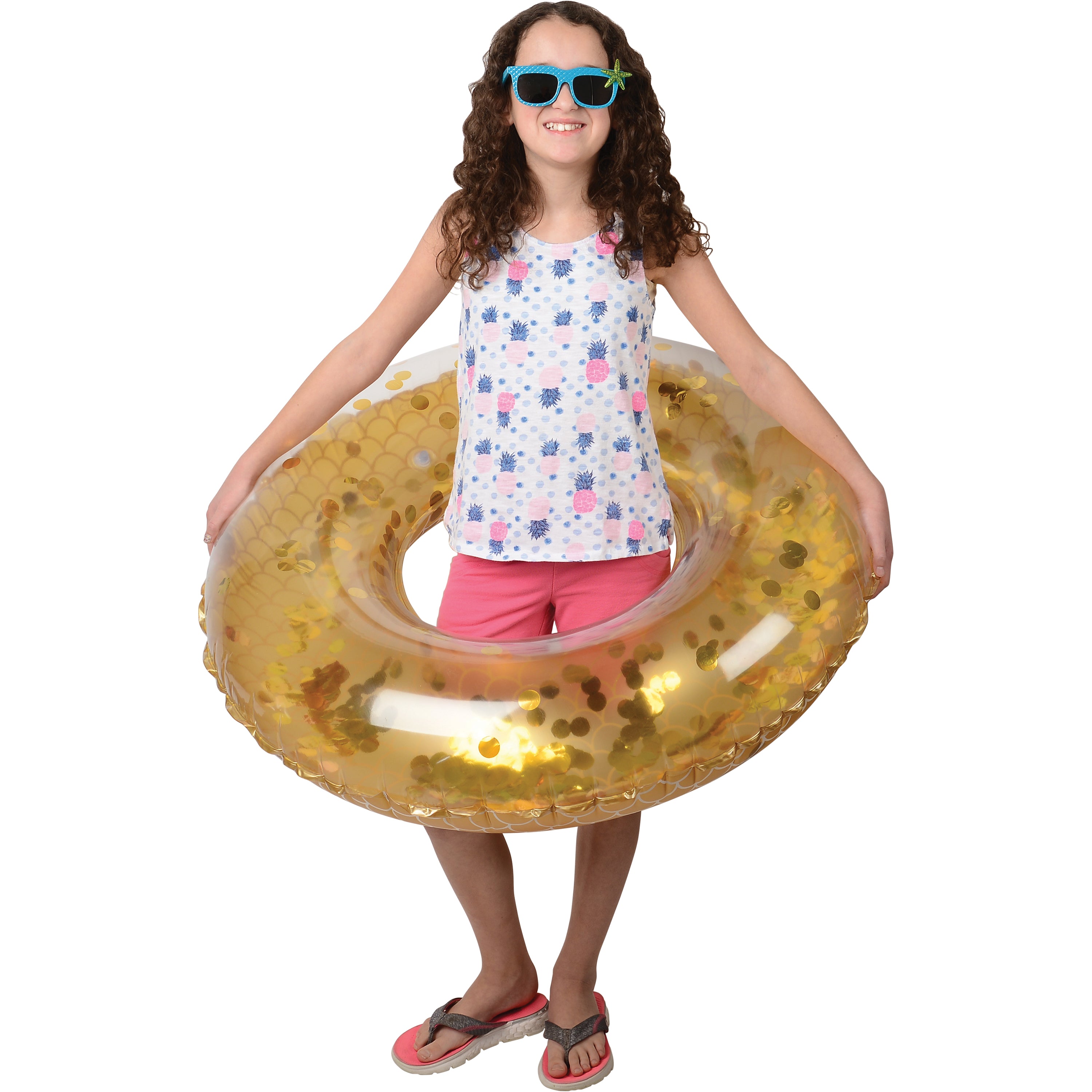 Metallic Mermaid Swim Ring/Adult