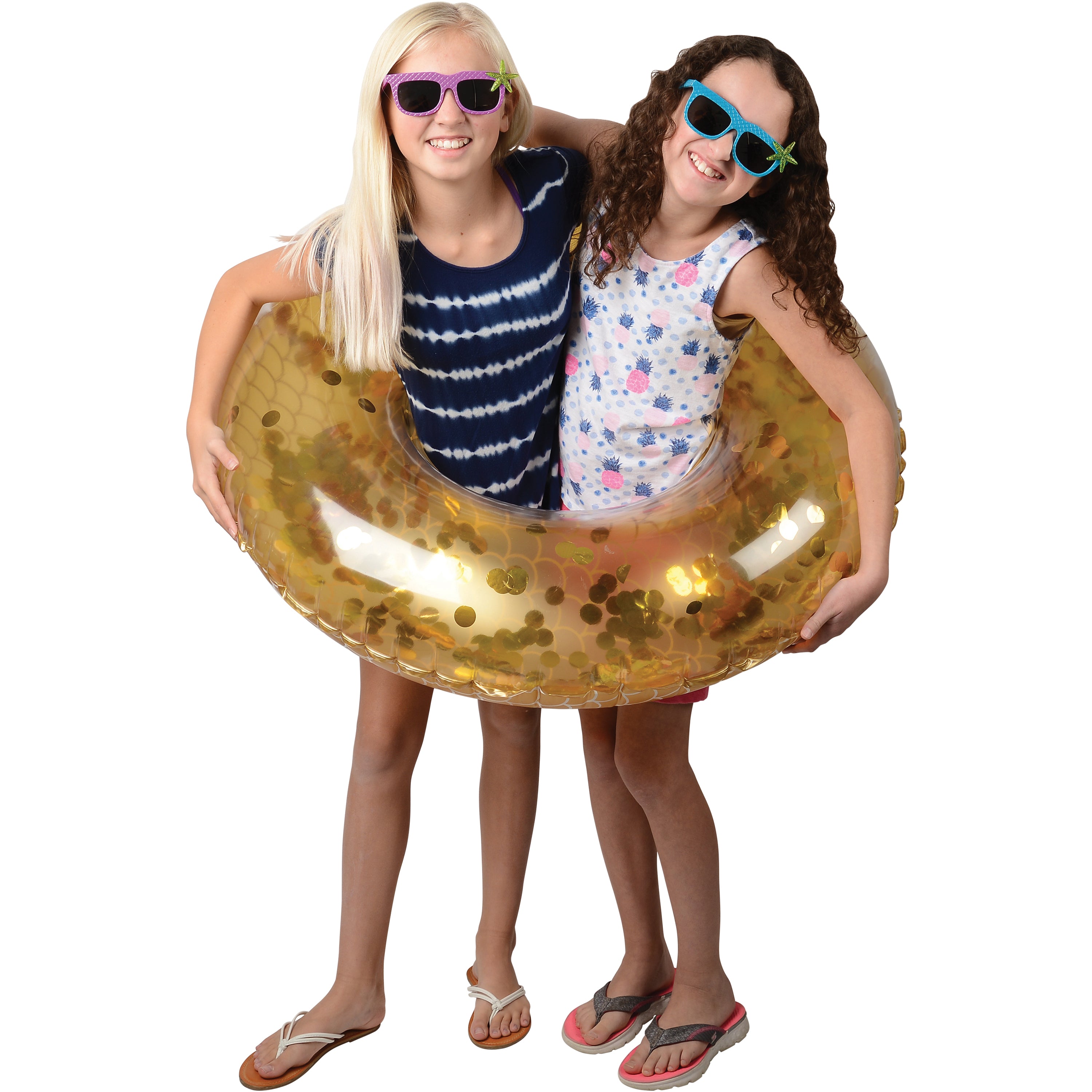 Metallic Mermaid Swim Ring/Adult