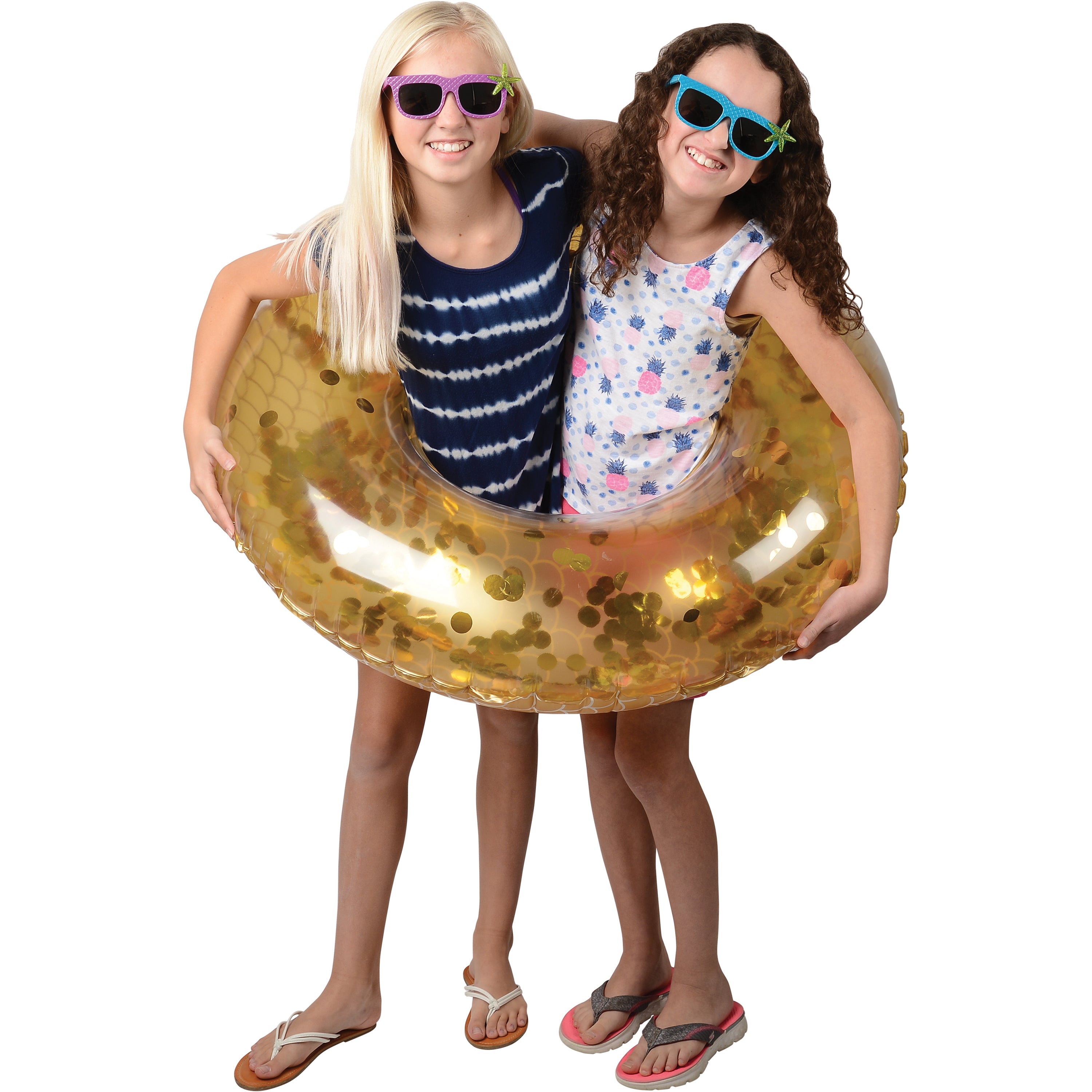 Metallic Mermaid Swim Ring/Adult