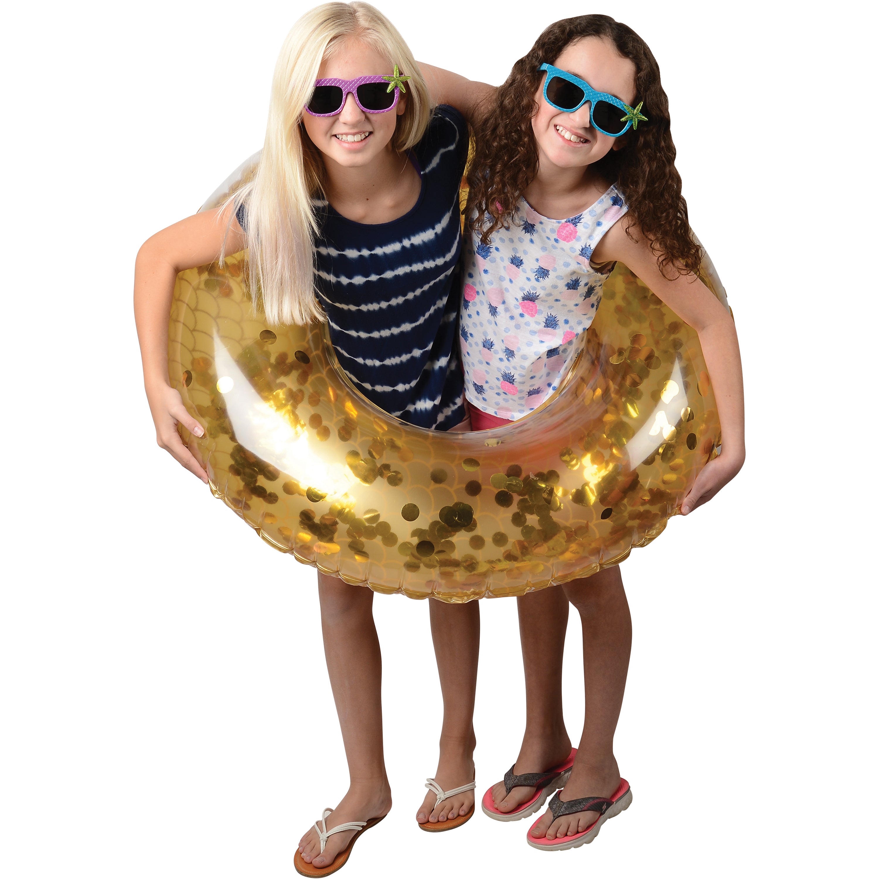 Metallic Mermaid Swim Ring/Adult