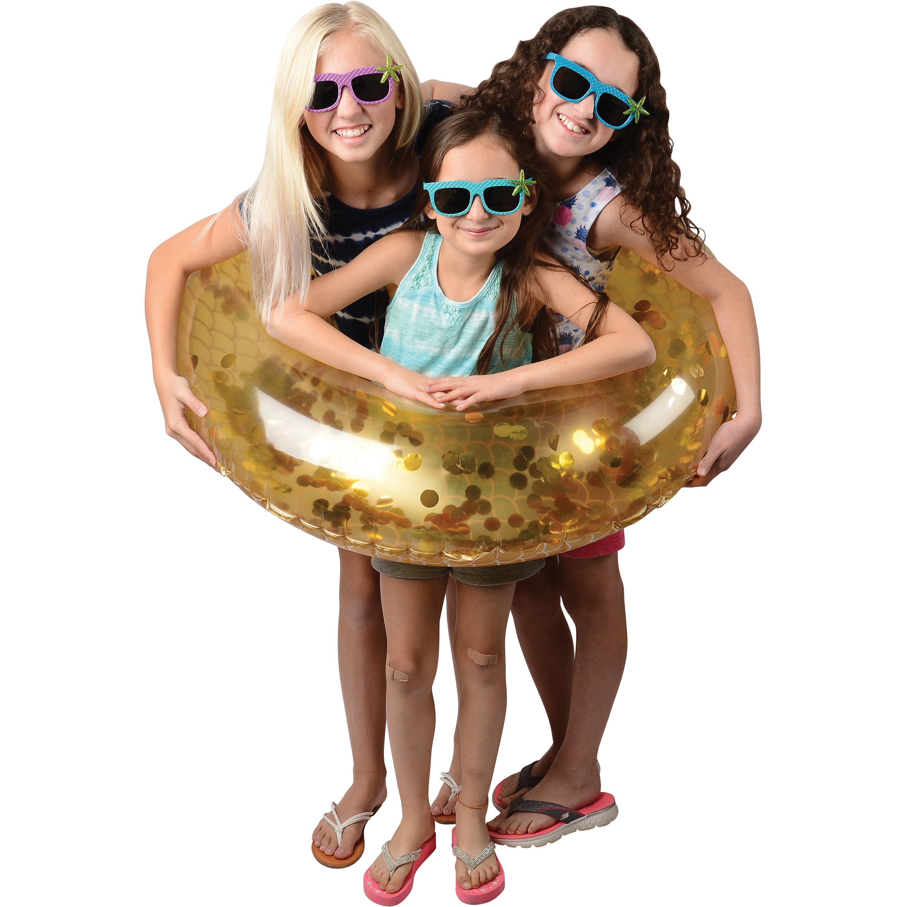 Metallic Mermaid Swim Ring/Adult