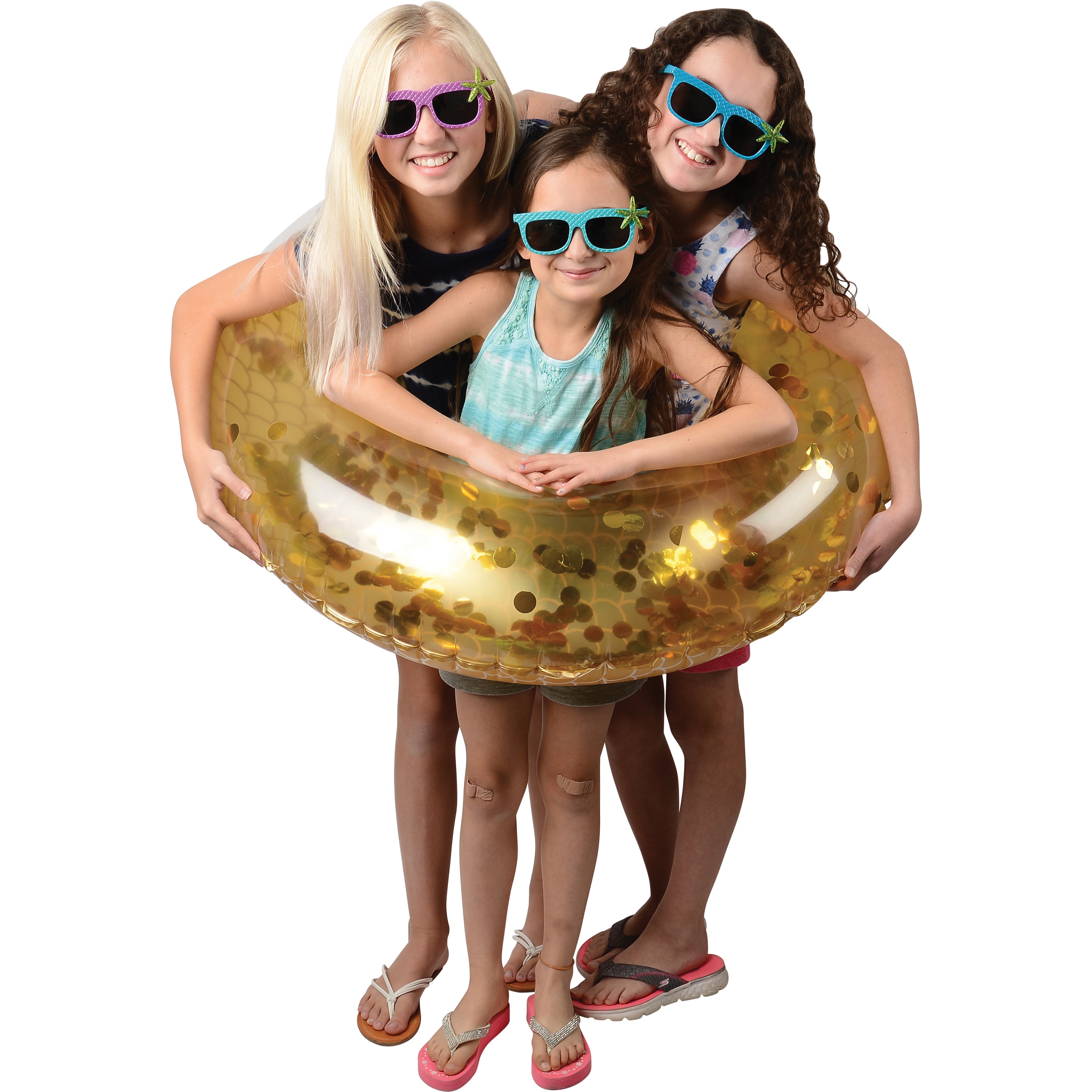 Metallic Mermaid Swim Ring/Adult