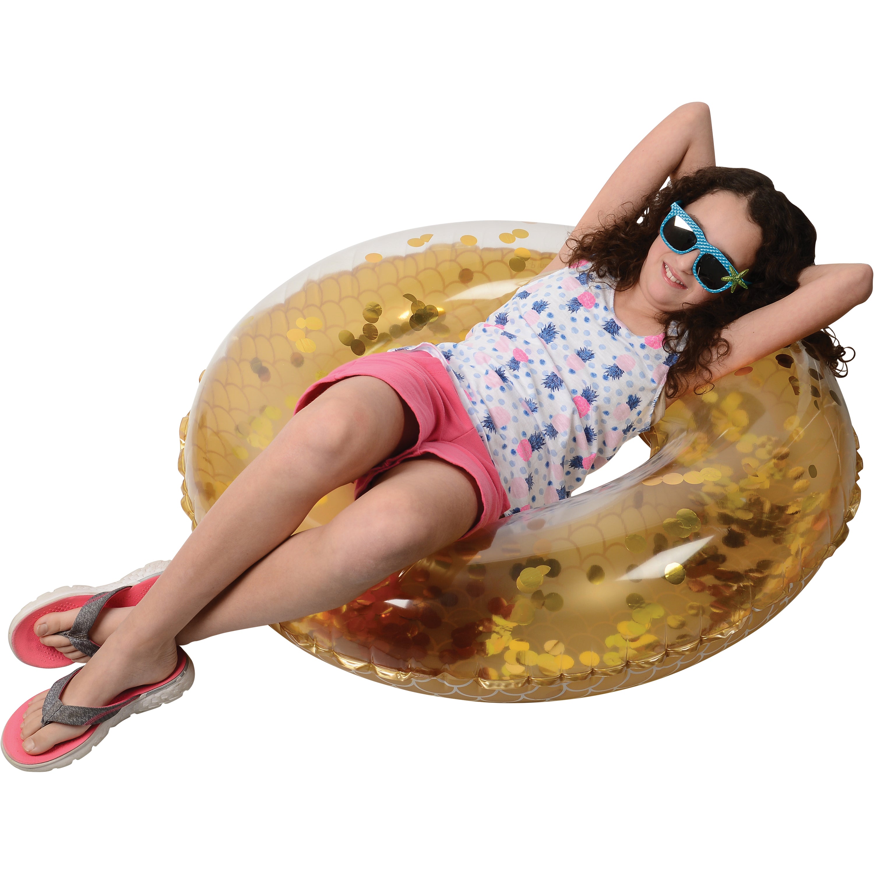 Metallic Mermaid Swim Ring/Adult