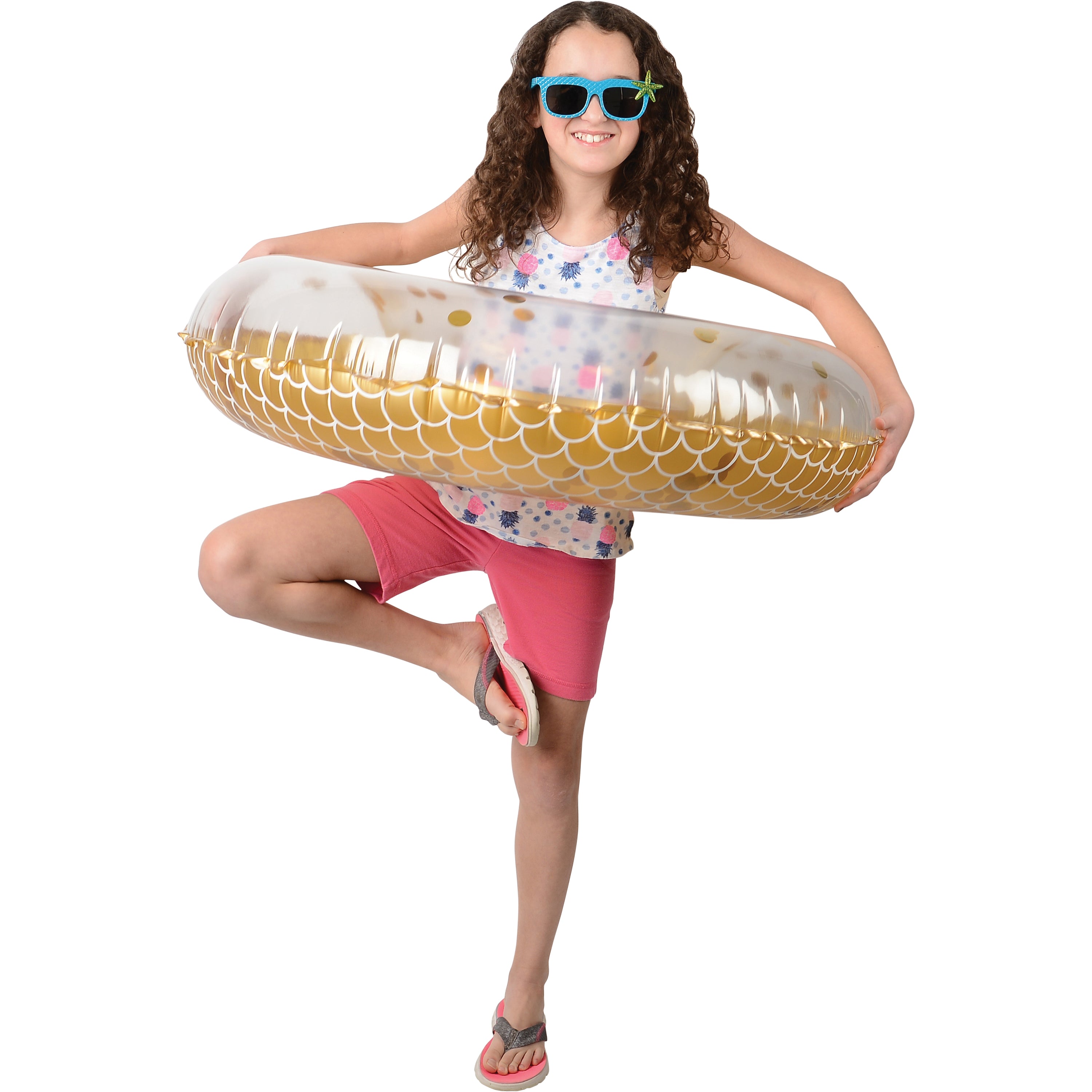 Metallic Mermaid Swim Ring/Adult