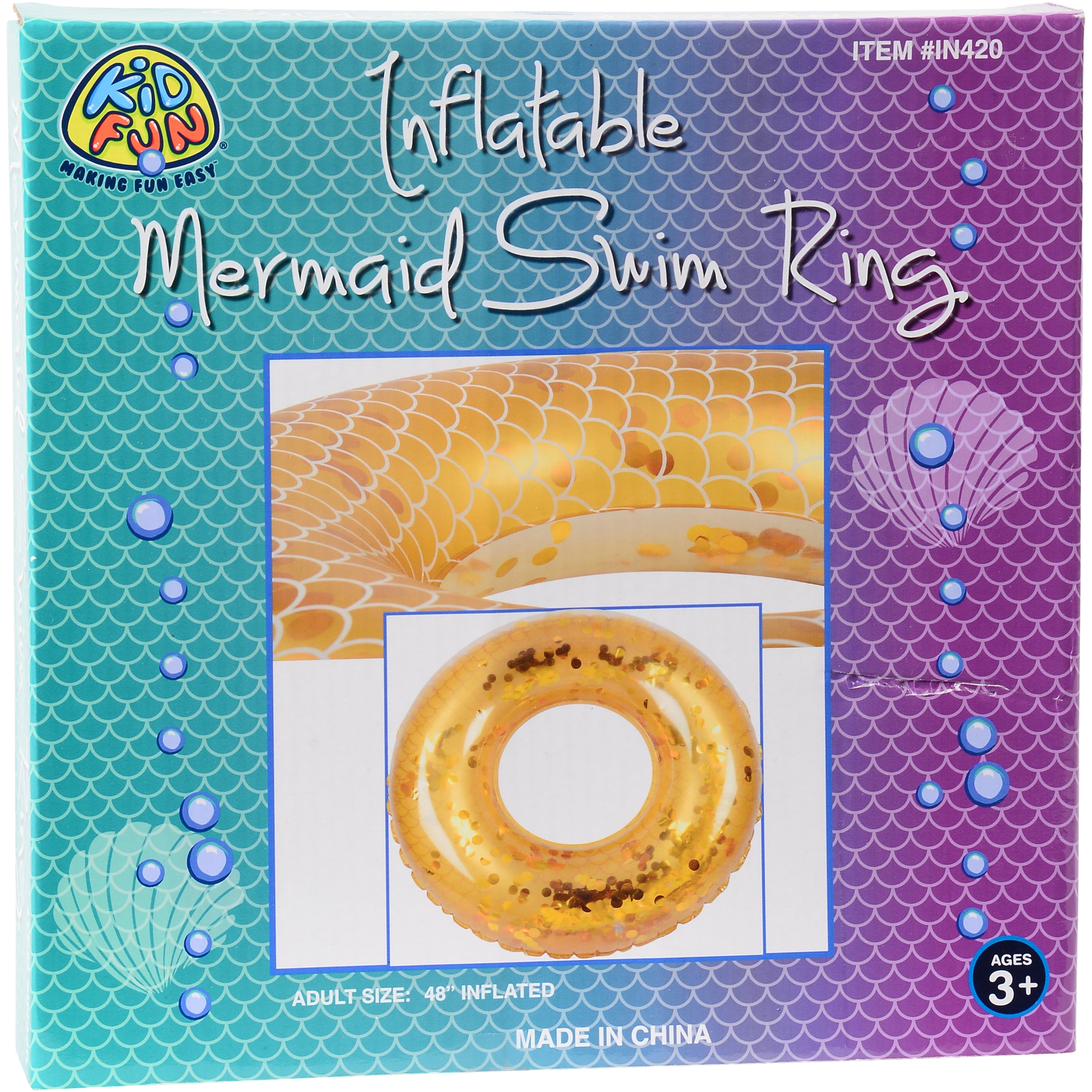 Metallic Mermaid Swim Ring/Adult
