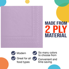 Lavender Luncheon Napkins | 1800 Count