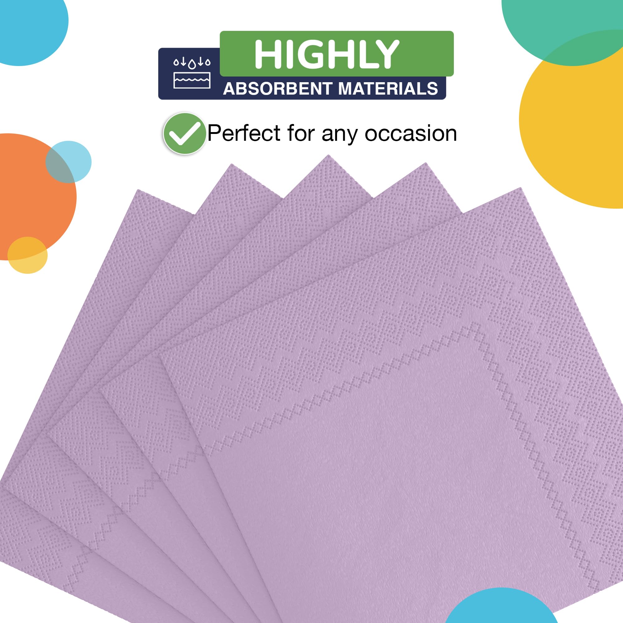 Lavender Luncheon Napkins | 1800 Count