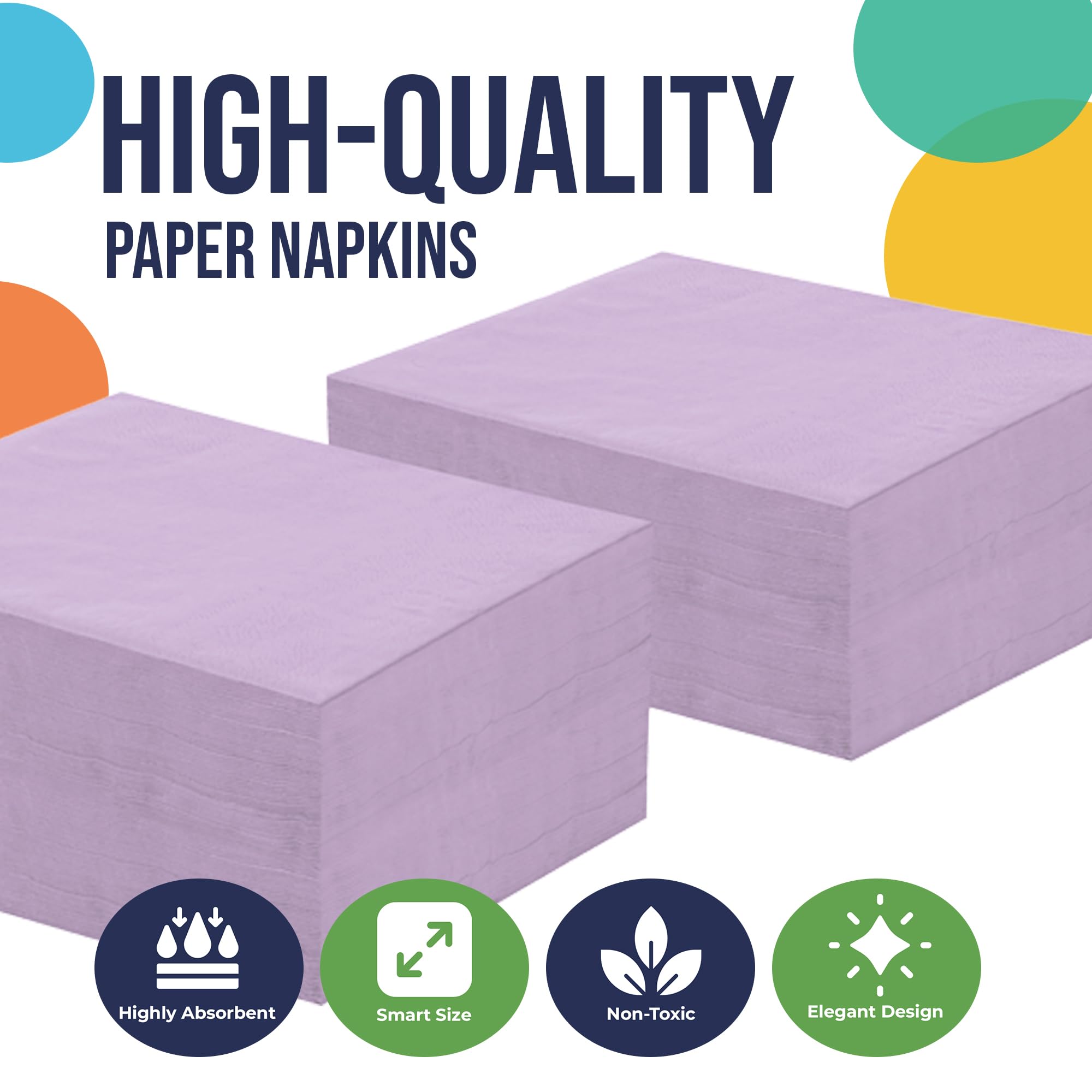 Lavender Luncheon Napkins | 1800 Count
