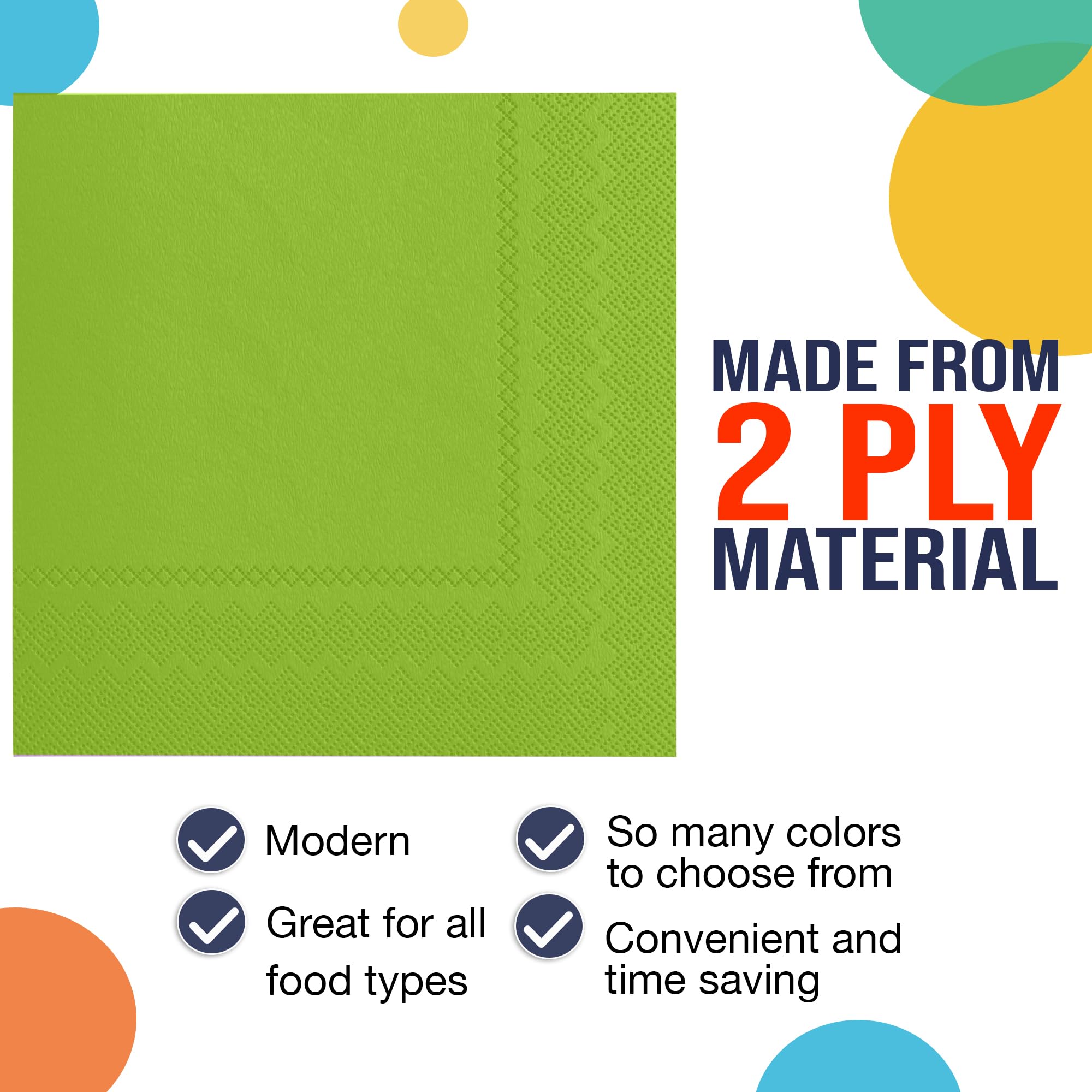 Unleashed - Lime Green Luncheon Napkins - 50 Ct.