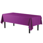 Magenta Plastic Table Cover - 54 In. x 108 In.