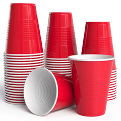 18 Oz. Red Plastic Cups - 50 Ct.