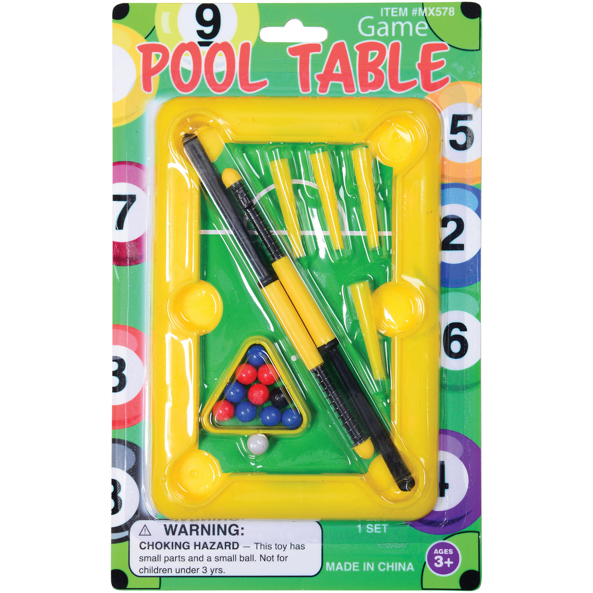Pool Table Game/12 Per Pk