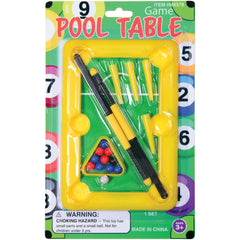 Pool Table Game/12 Per Pk