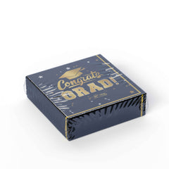 Black/Gold Graduation Lunch Napkins | 24 Count