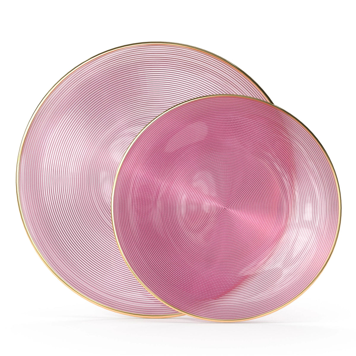 7 Inch and 10 Inch Luster Plate Combo 15|15 -Pink