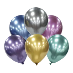 12 In. Platinum Assorted Balloon | 6 Count