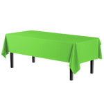 Lime Green Plastic Table Cover - 54 In. x 108 In.
