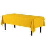 Premium Yellow Plastic Table Cover - 54 In. x 108 In.