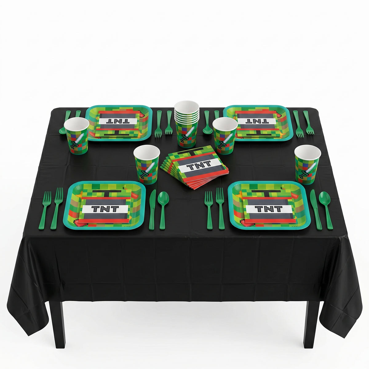 153 Pcs Pixel Party Kit - For 20 Guests