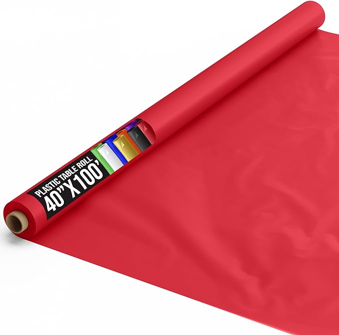 Unleashed | 40 in. x 100 Ft. Red Table Roll
