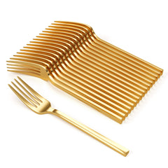 Trendables Mod Gold Plastic Forks | 20 Count