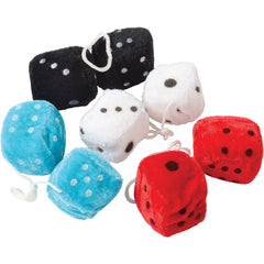 Small Plush Dice 1 1/2 Inch