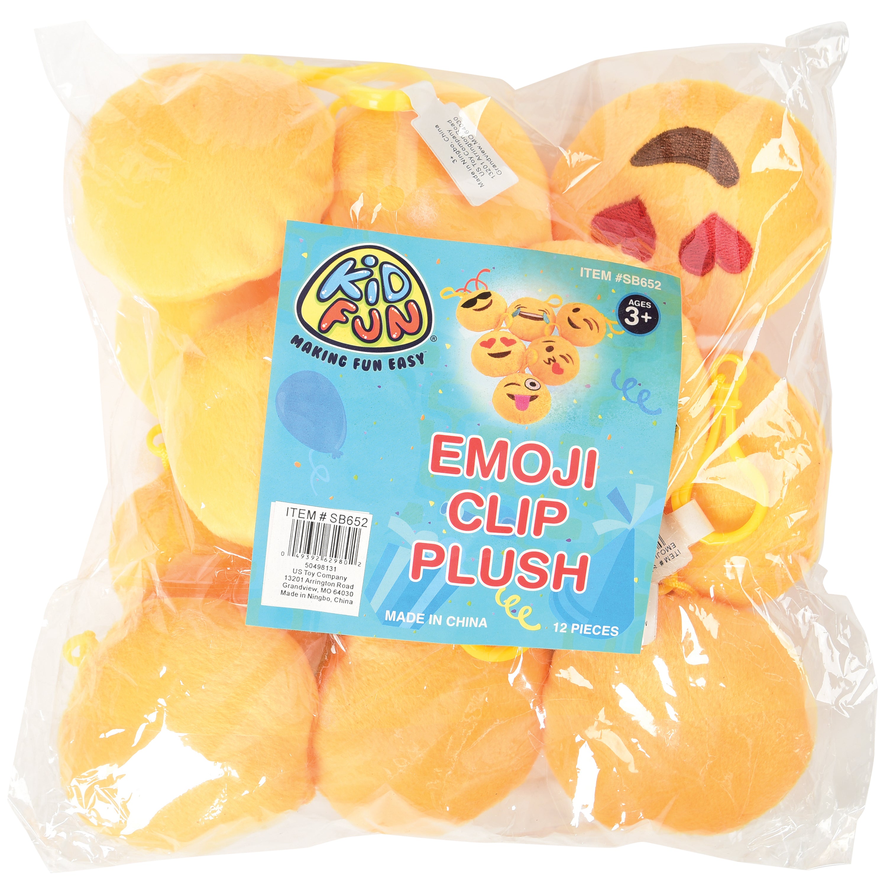 Emoji Clip Plush