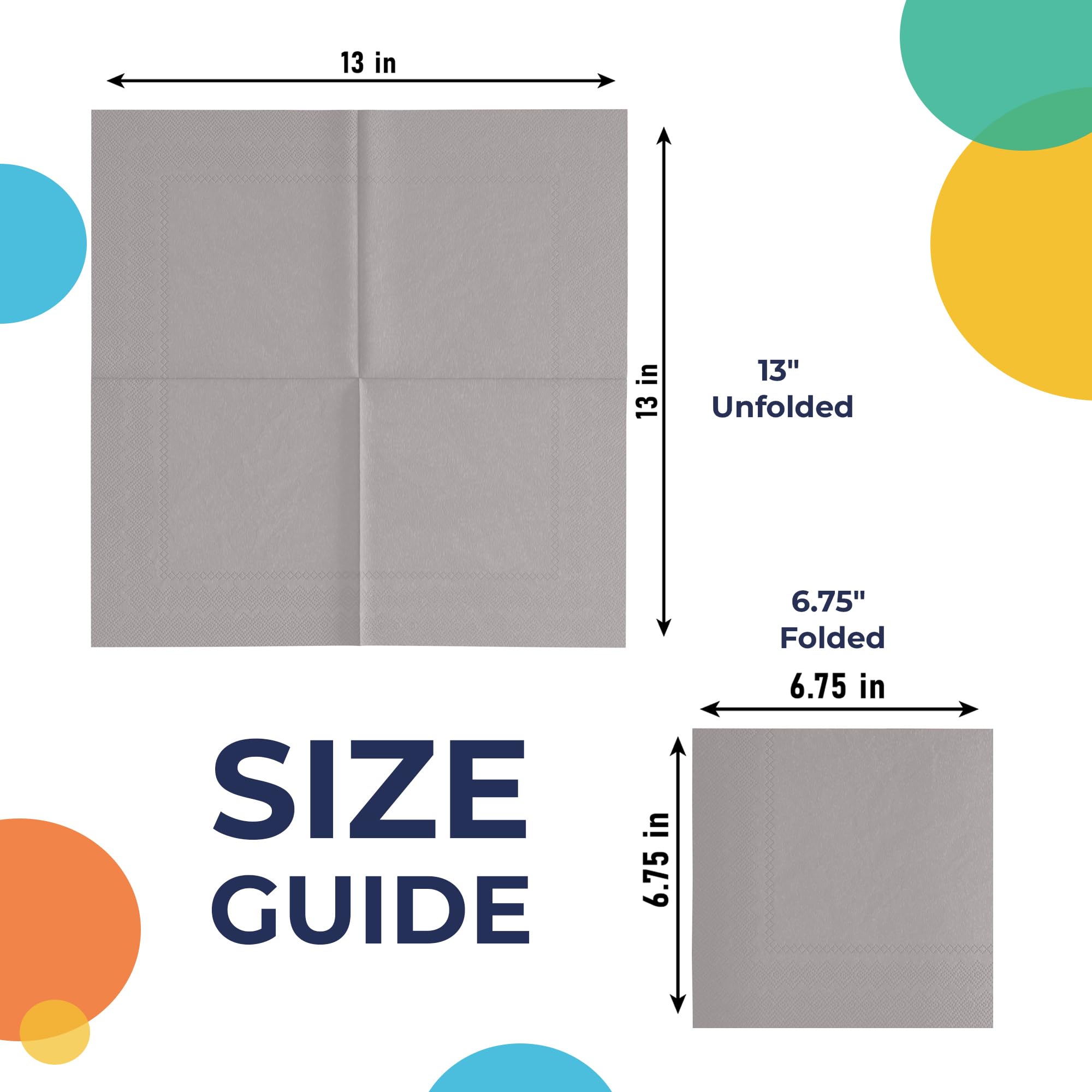 Silver Luncheon Napkins | Case of 3600