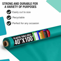 Unleashed | 40 in. x 100 Ft. Teal Table Roll