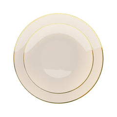 Disposable Ivory Classic Dinnerware Set