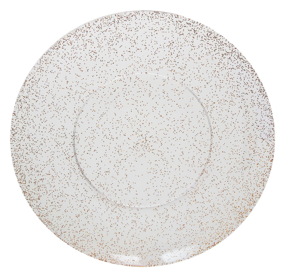 Disposable Rose Gold Sparkle Dinnerware Set