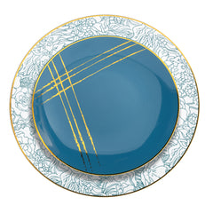 Disposable Floral Brush Dinnerware Set