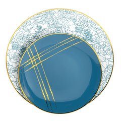 Disposable Floral Brush Dinnerware Set