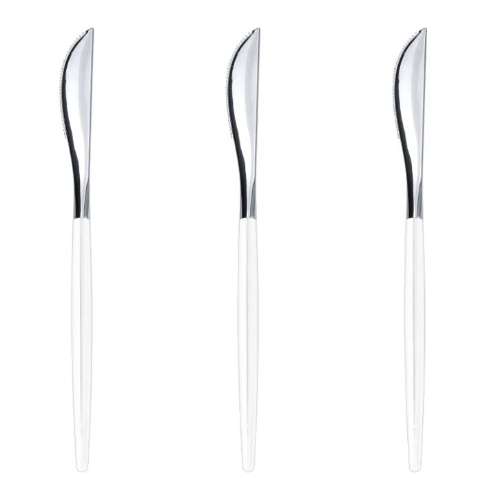 Disposable Silver Sparkle Dinnerware Set