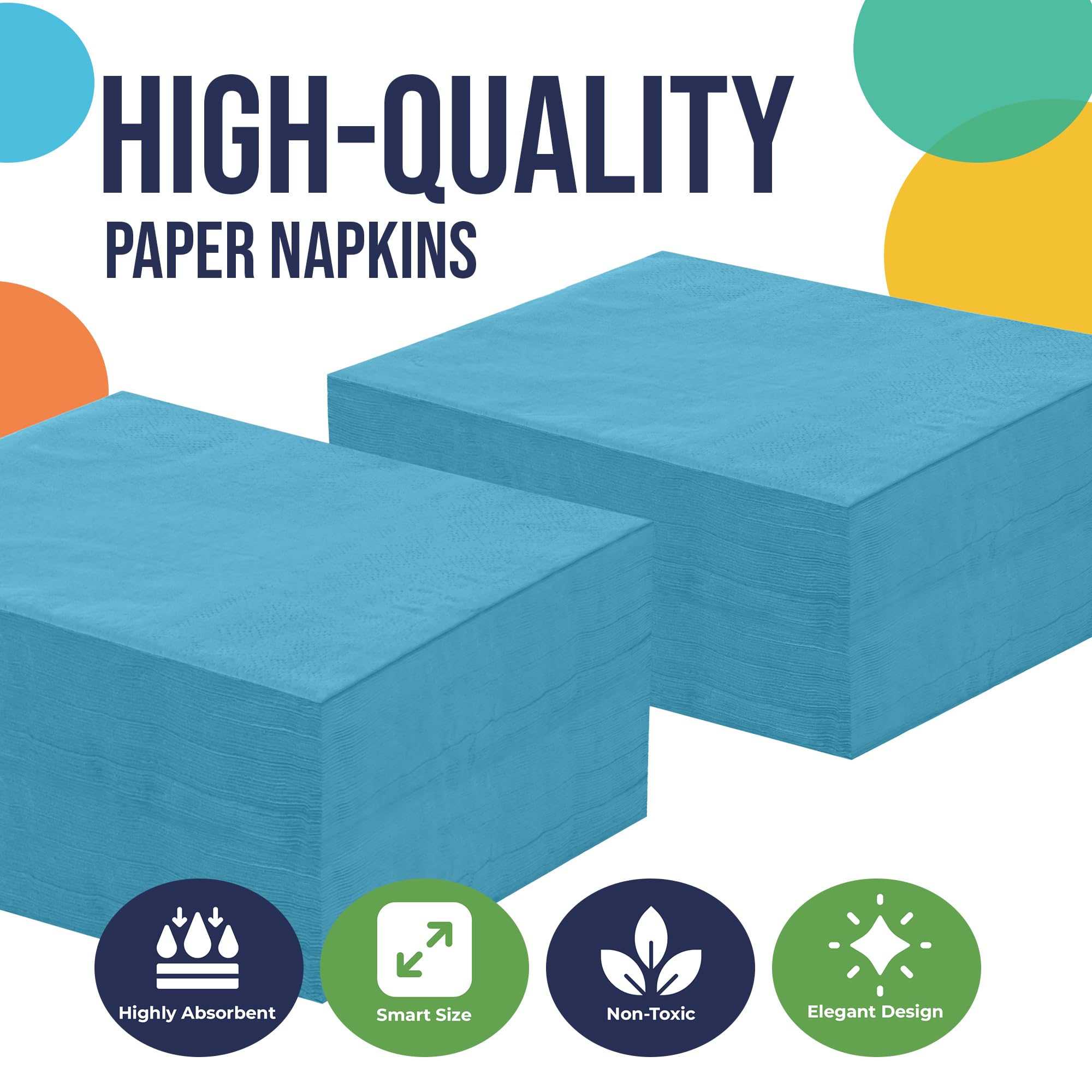 Turquoise Luncheon Napkins | 50 Count