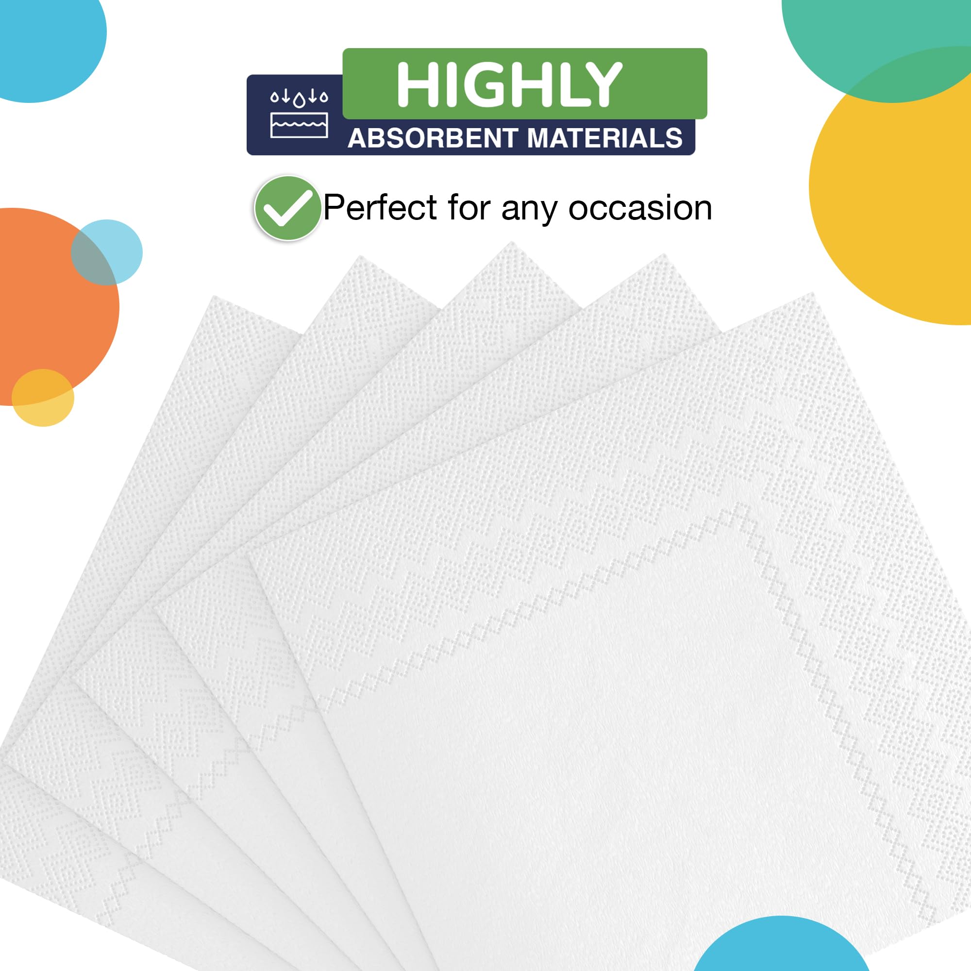 White Luncheon Napkins | Case of 3600