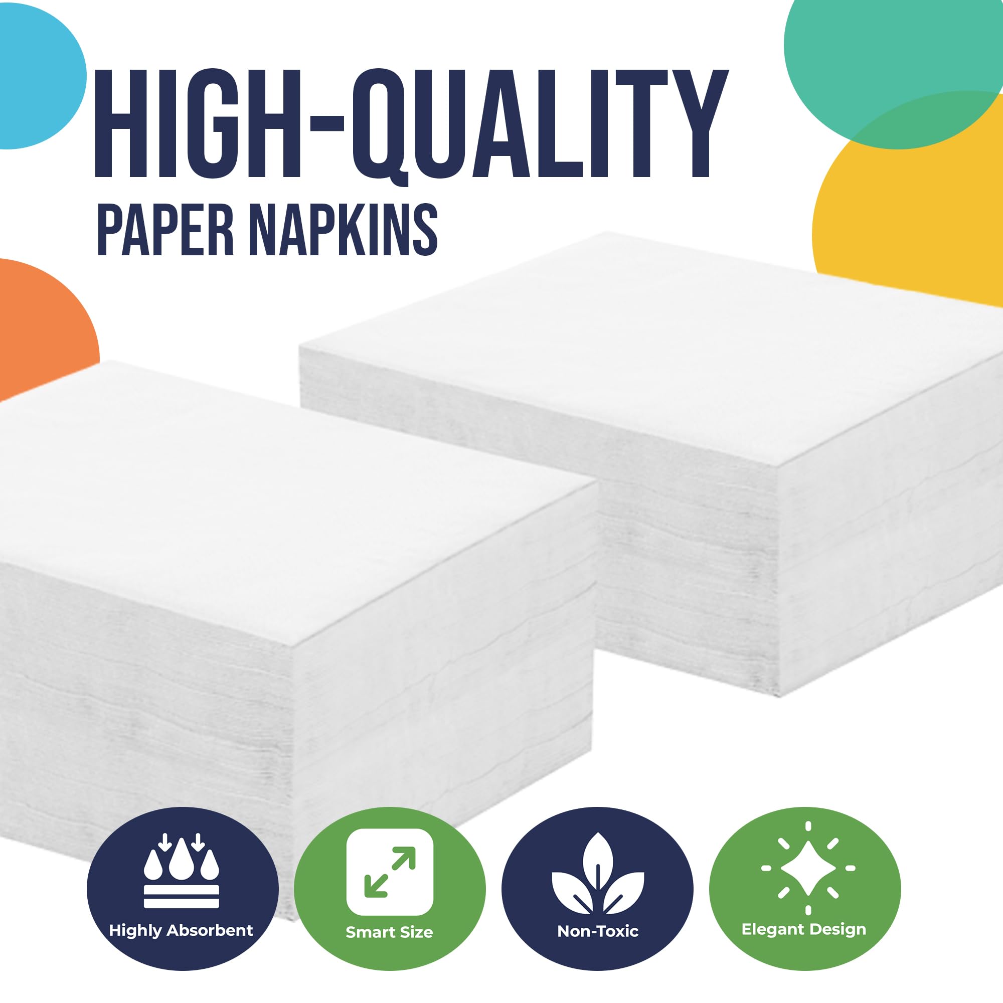 White Luncheon Napkins | Case of 3600