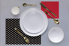 Disposable White Dinnerware Set